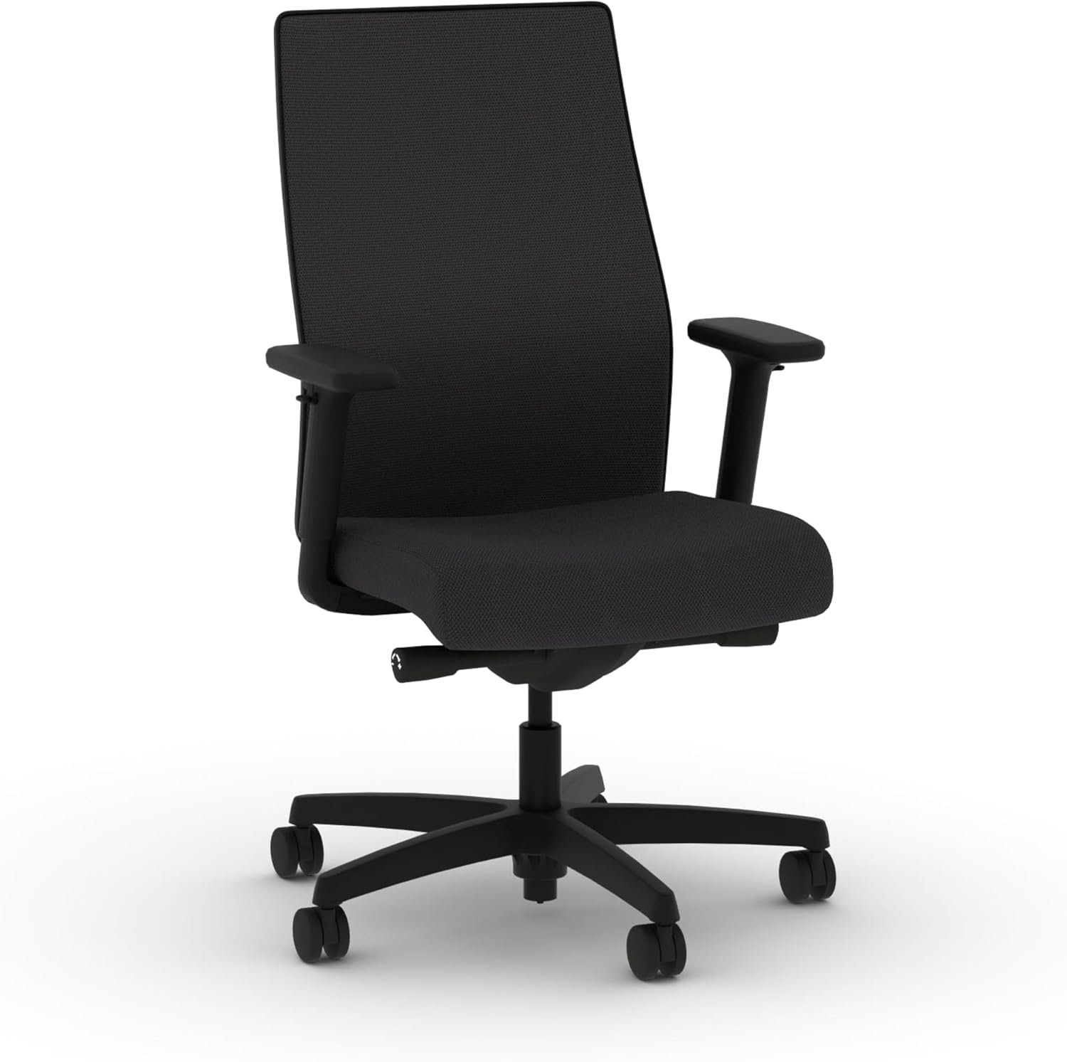 HON Ignition 2.0 Mid Back Task Chair, Standard Synchro-Tilt Control, Office Chair with Lumbar Support, Height and Width Adjustable Arms