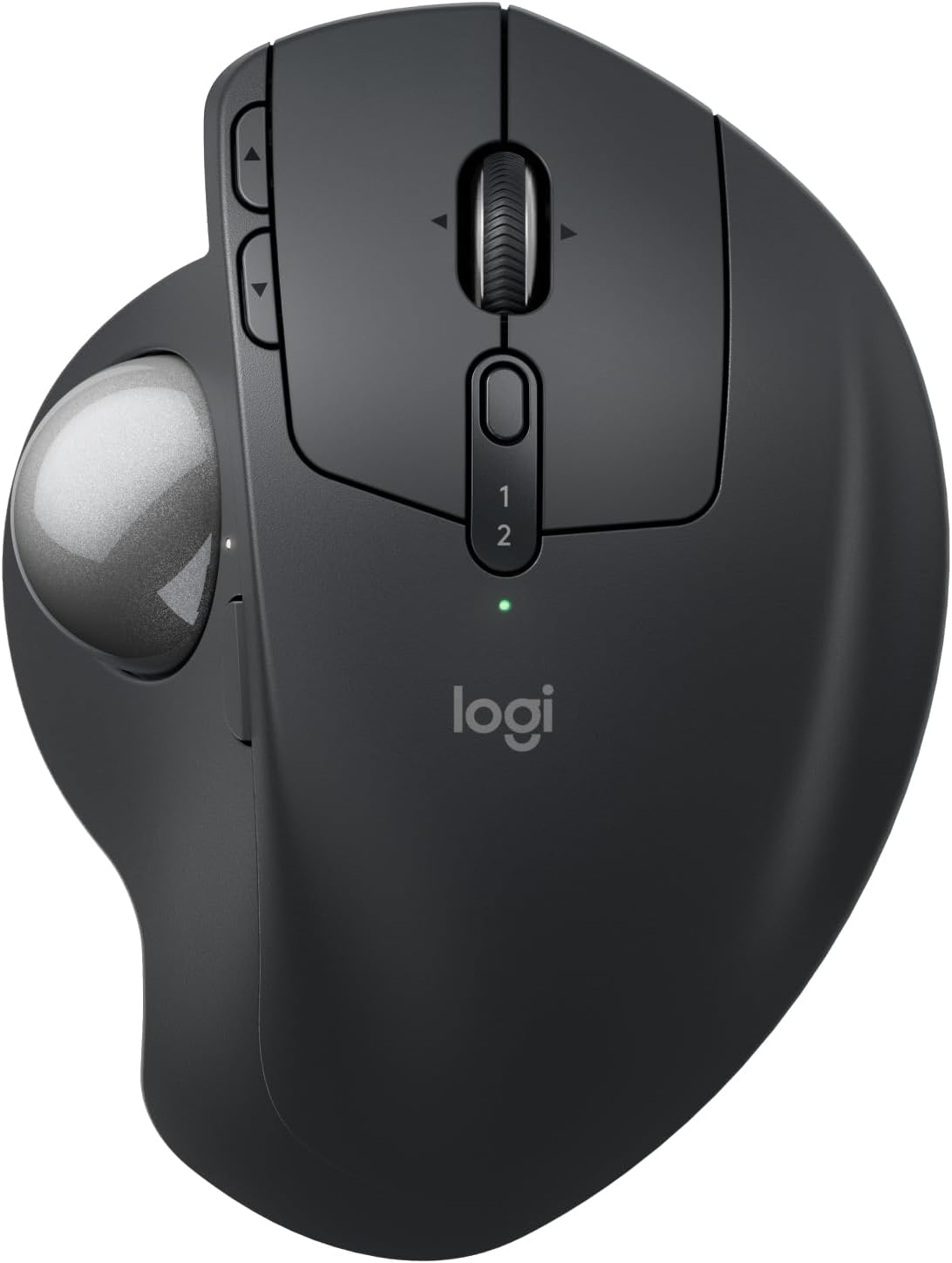 Logitech MX Ergo S Advanced Wireless Trackball Mouse, USB-C Rechargeable Wireless Ergonomic Mouse with Bluetooth and Encrypted Dongle, 6 Programmable Buttons, for PC/Mac
