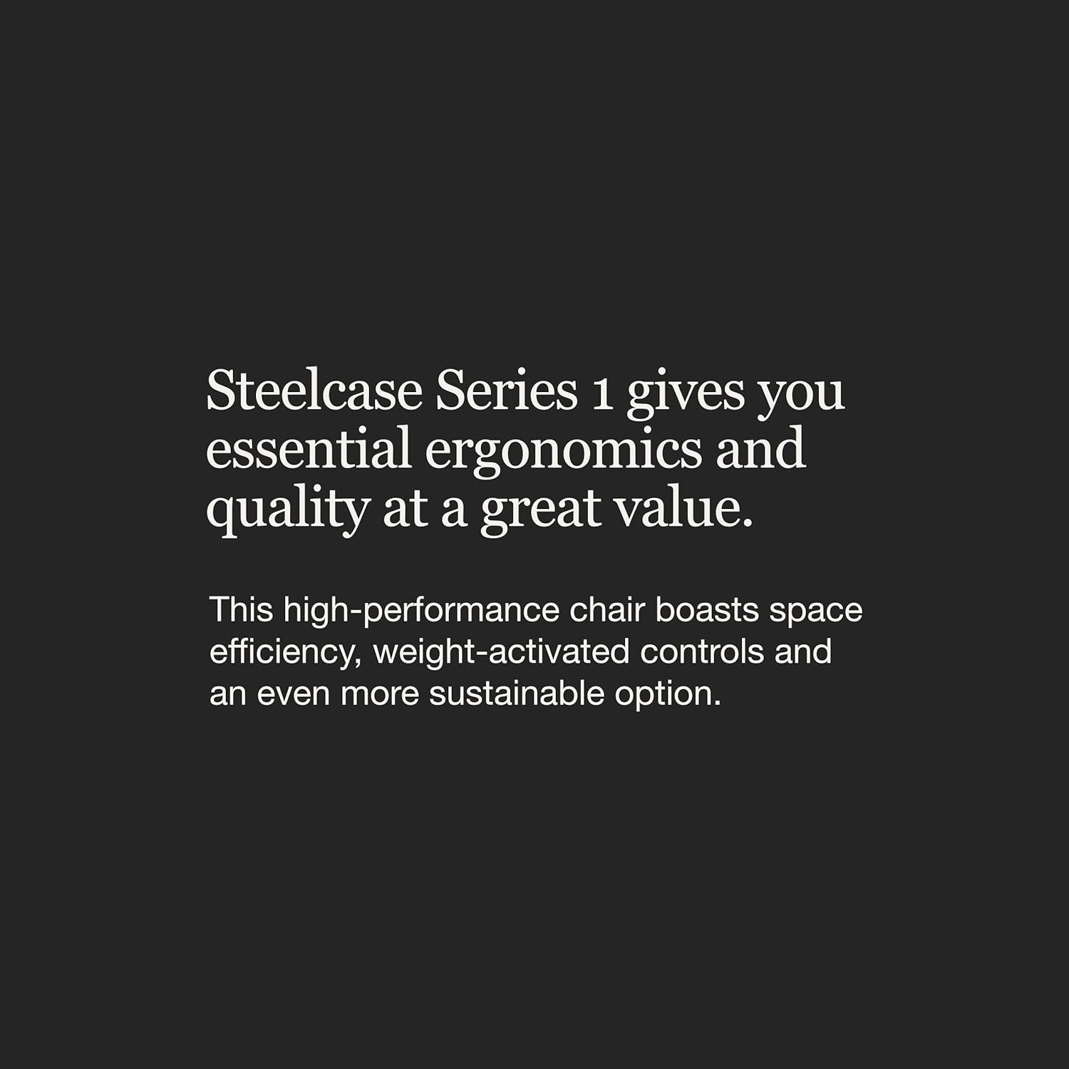 Steelcase Series 1 Office Chair - Ergonomic Work Chair with Wheels for Carpet - Helps Support Productivity - Weight-Activated Controls, Back Supports & Arm Support - Easy Assembly