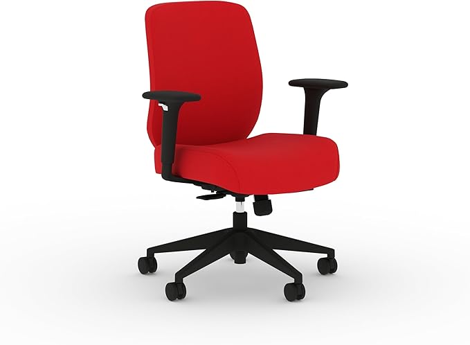 HON Altern Ergonomic Fabric Office Chair with Arms, Wheels, Foam Cushion Seat, Low Back Home Office Desk Chair Comfy, Height Adjustable Arms, Synchro-Tilt