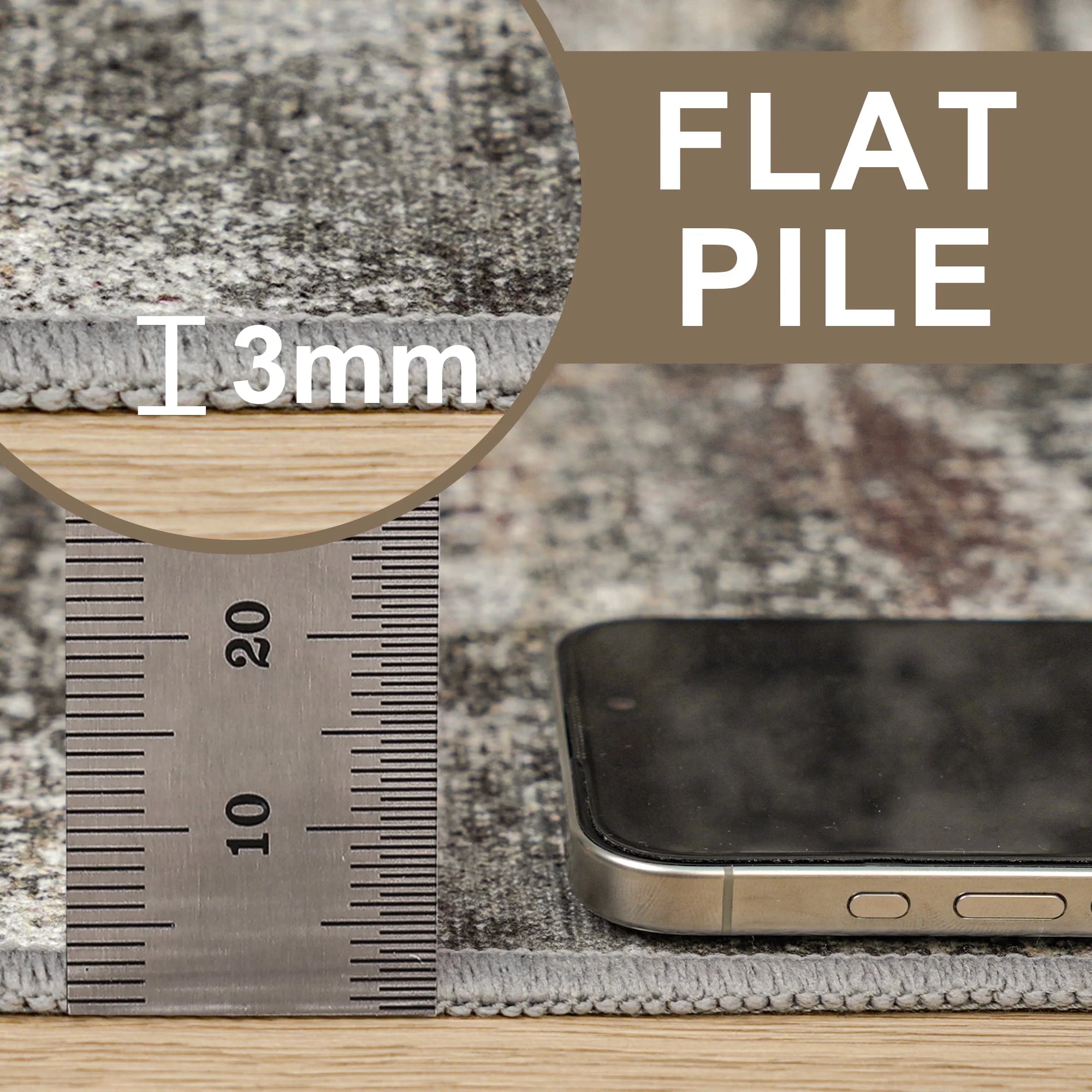 48"X 60" Protective Flooring Office Chair Mat for Hardwood Floor and Tile Floor, Heavy Duty Desk Chair Mat for Carpets, anti Slip Office Floor Mats for Rolling Chairs, Low Pile under Desk Rug