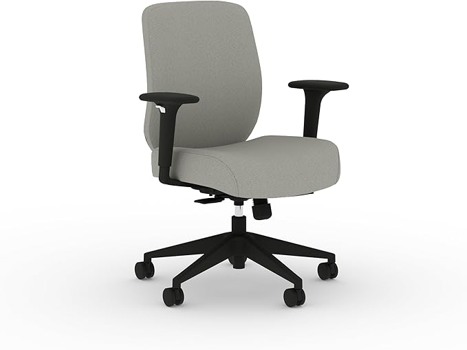 HON Altern Ergonomic Fabric Office Chair with Arms, Wheels, Foam Cushion Seat, Low Back Home Office Desk Chair Comfy, Height Adjustable Arms, Synchro-Tilt