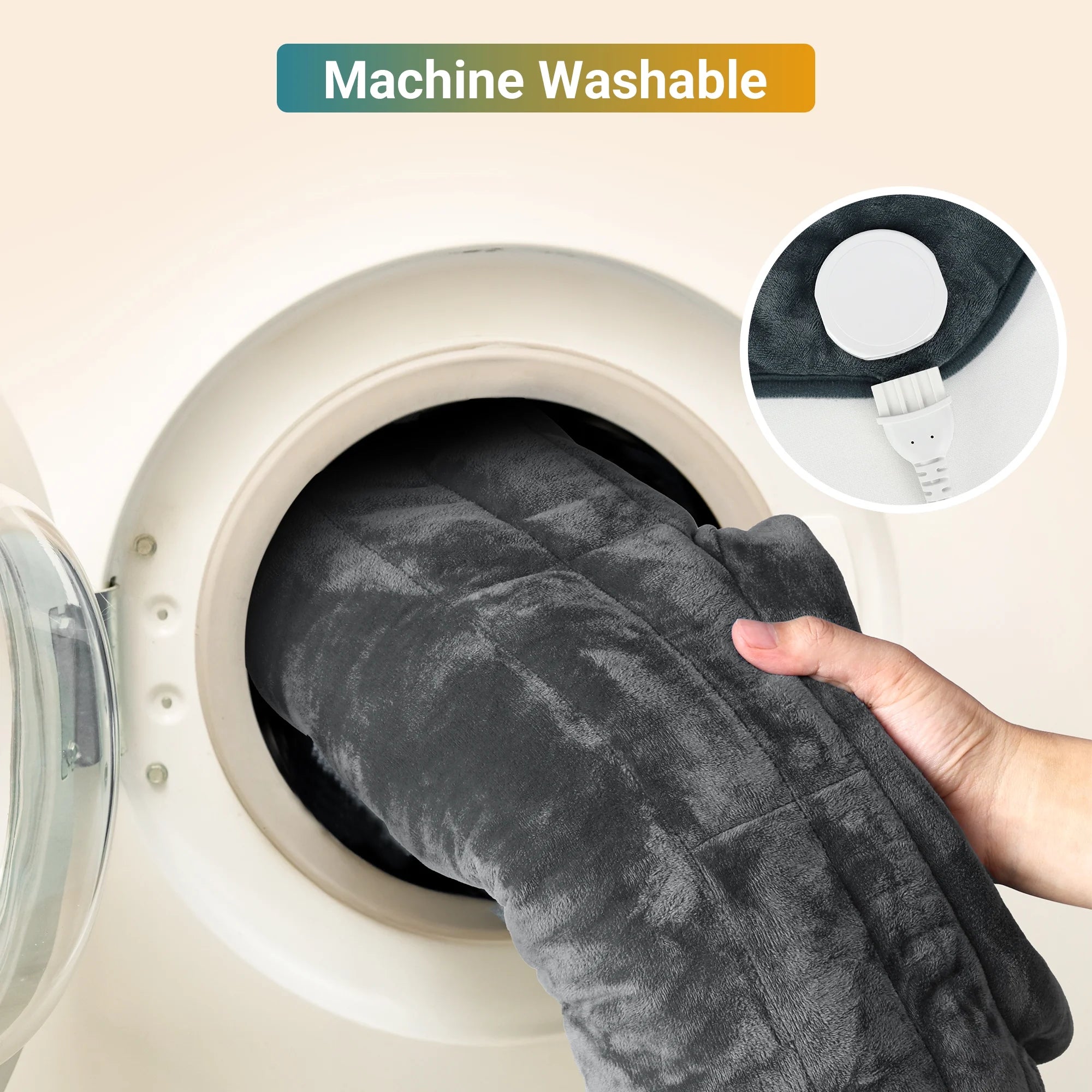 Weighted Heating Pad for Neck and Shoulders, FSA HSA Eligible, 19"X 24", Gray