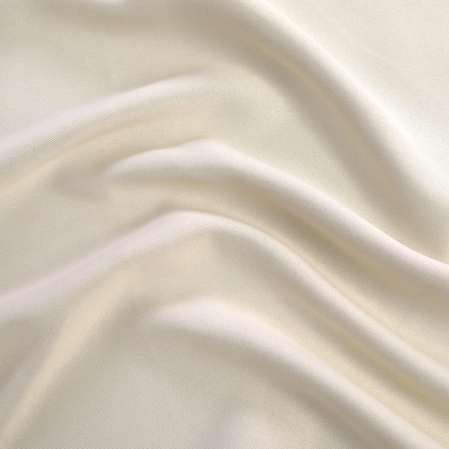 Cream Blackout Curtains for Bedroom Living Room Window, Black Out Thermal Curtains & Drapes, Grommet Solid Thermal Insulated Soundproof Curtains, 2 Panels 52X108