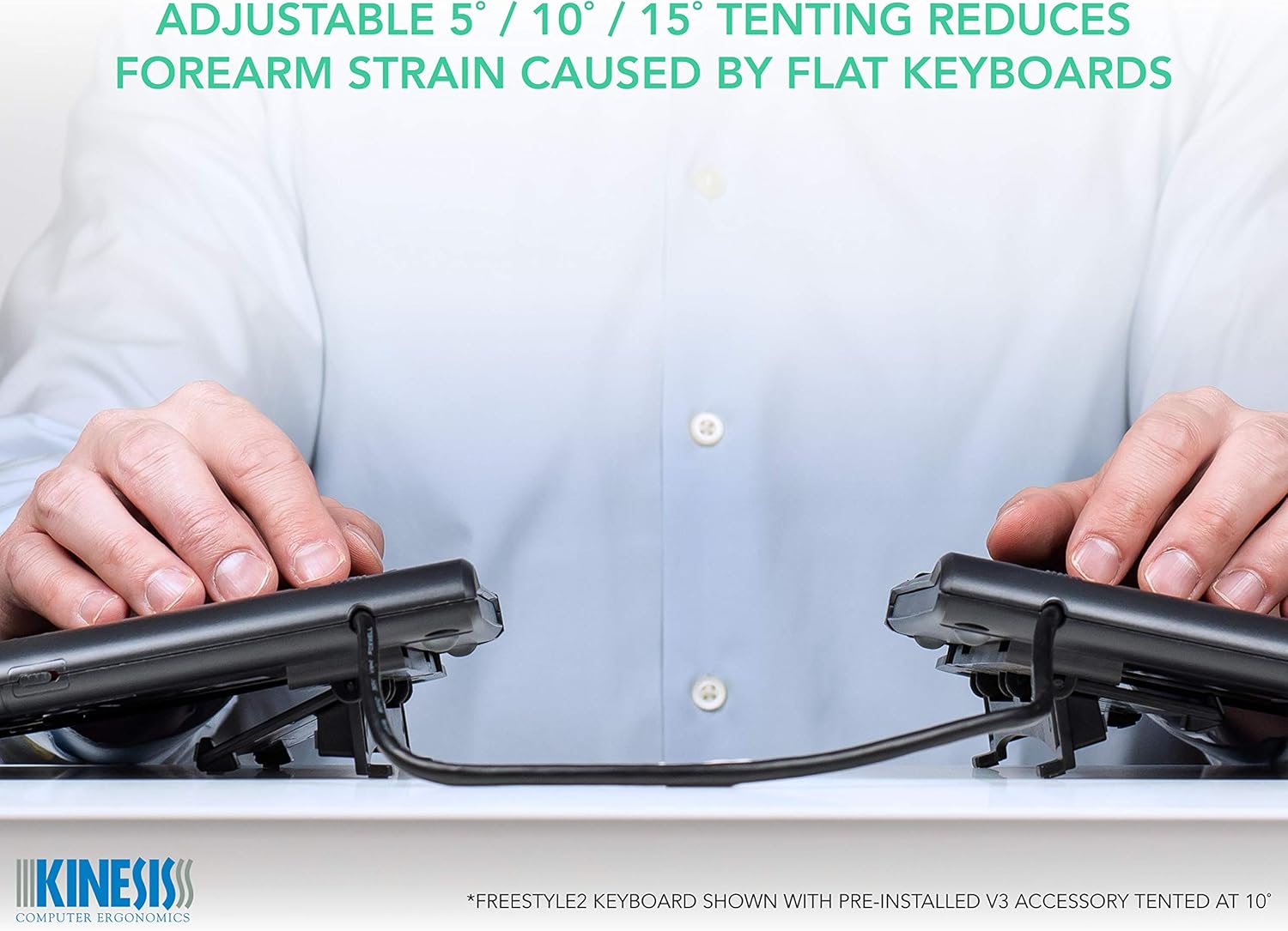 KINESIS Freestyle2 Ergonomic Keyboard with VIP3 Lifters