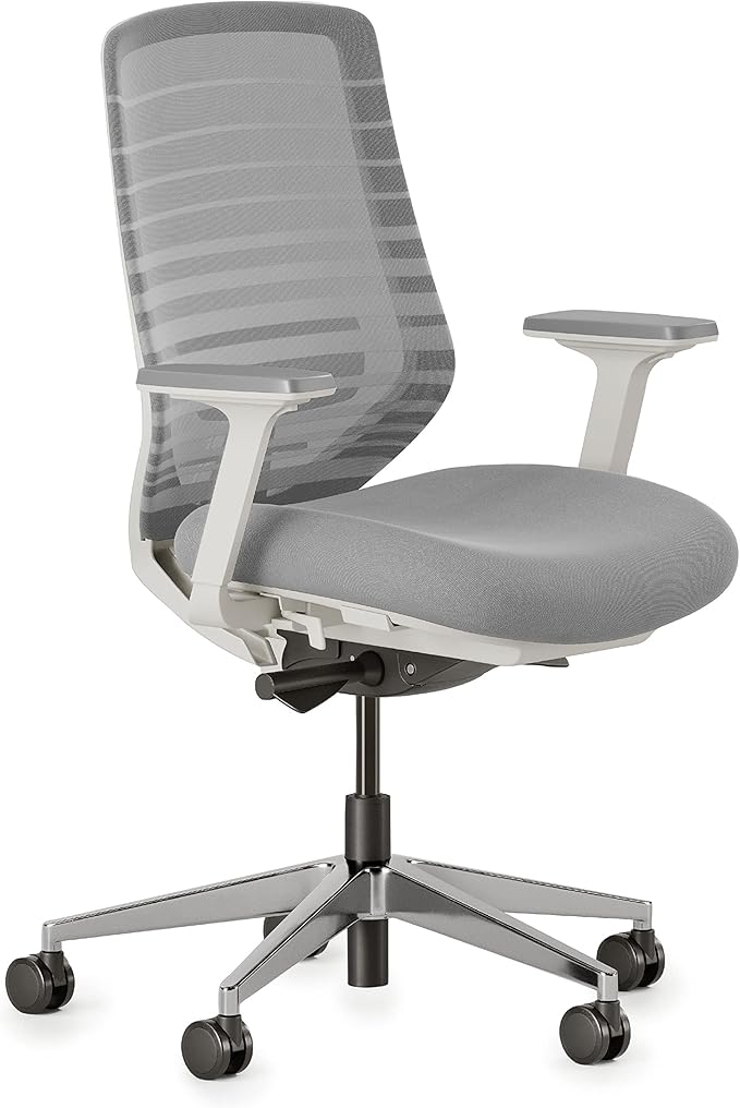 Branch Ergonomic Chair - A Versatile Desk Chair with Adjustable Lumbar Support, Breathable Mesh Backrest, and Smooth Wheels - Experience Optimal Comfort and Support