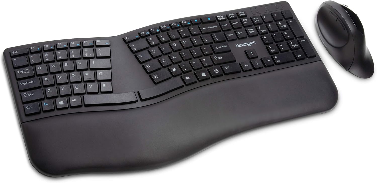 Kensington Pro Fit Ergonomic Wireless Keyboard with Bluetooth
