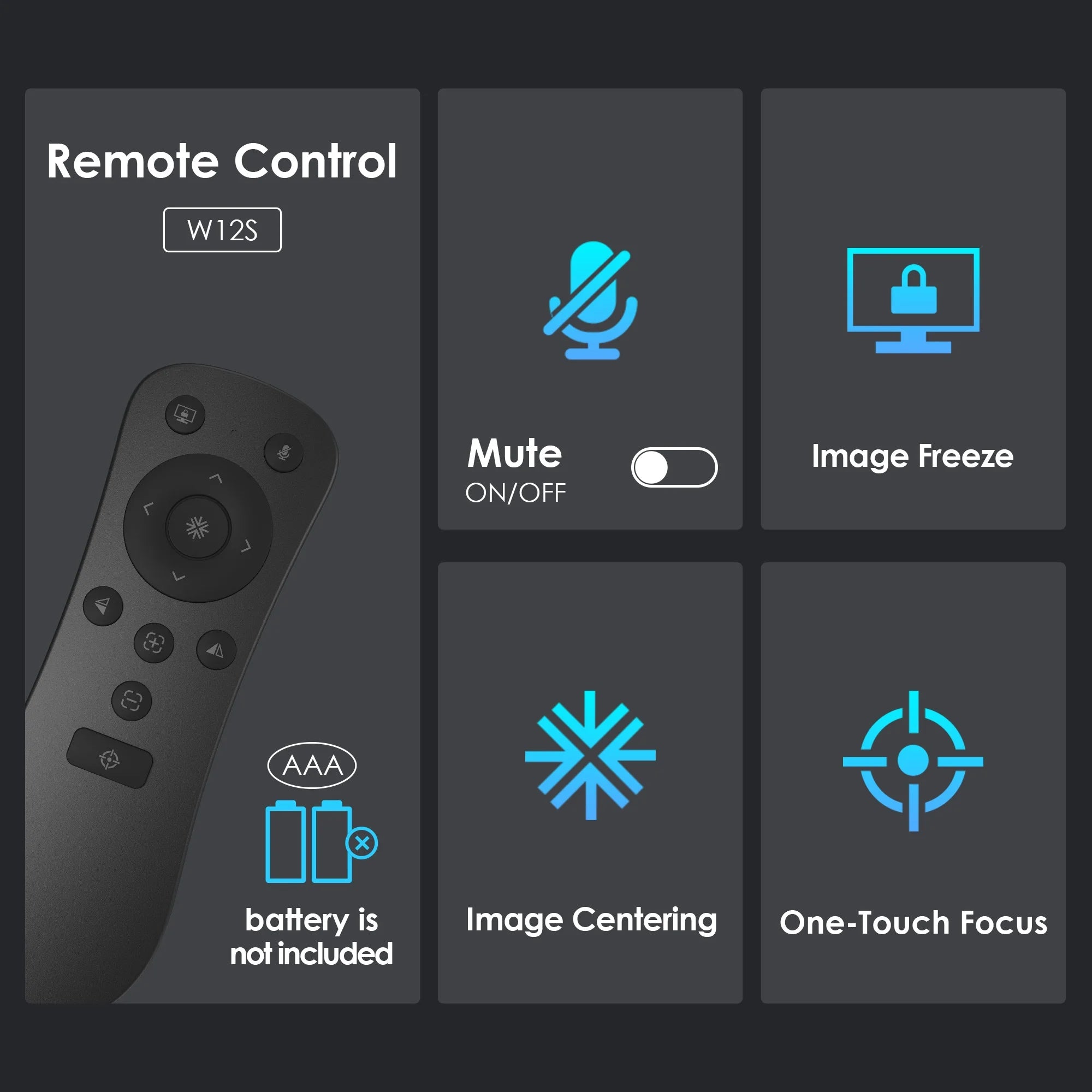 4K EPTZ Webcam with Dual Microphones, Zoom Remote, Precisefocus, USB for PC, Laptop, Switch 2, Conference, Video Streaming