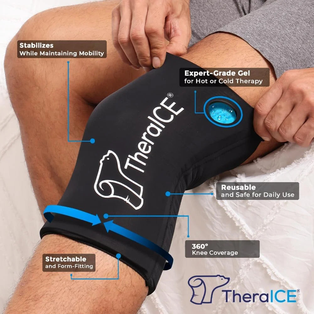 Elbow and Knee Gel Ice Pack for Knee Sleeve, Reusable Elbow Ice Pack, Durable Ice Pack (XL)