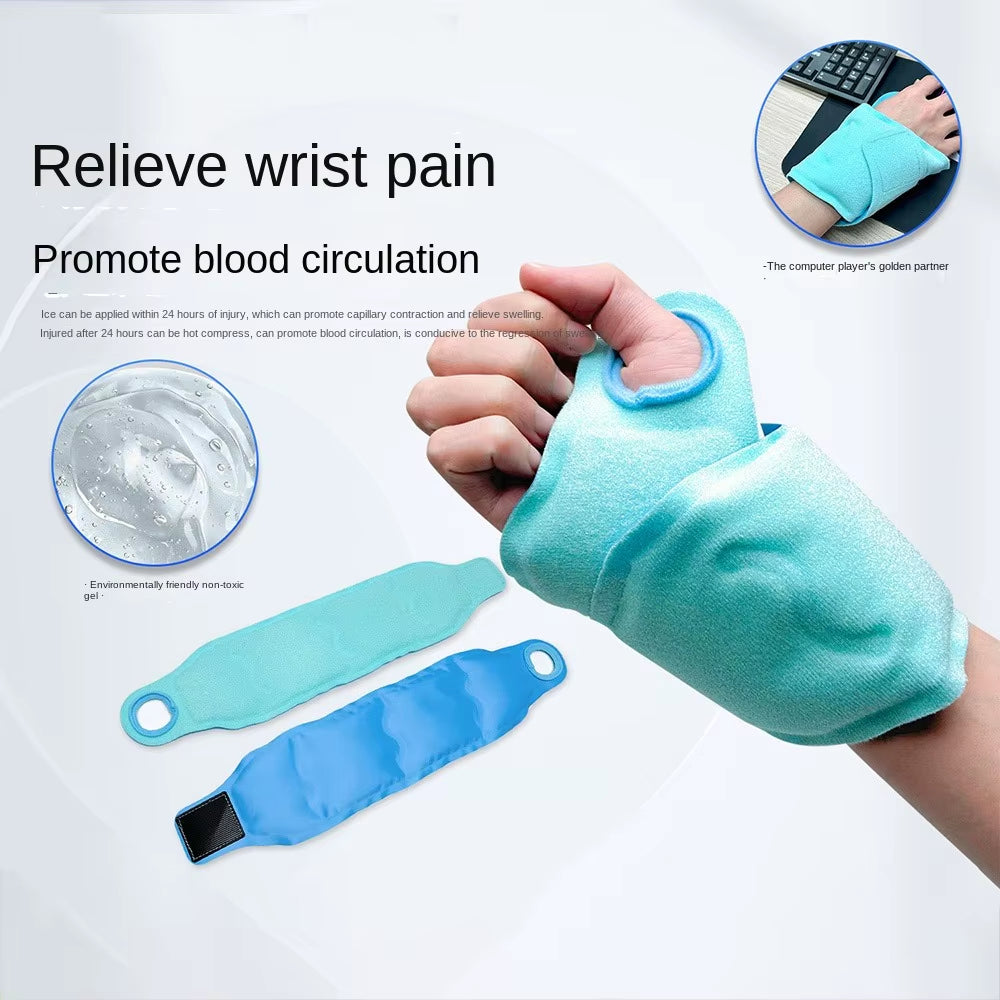 Wrist Ice Pack Wrap for Carpal Tunnel Care, Gel Cold Packs