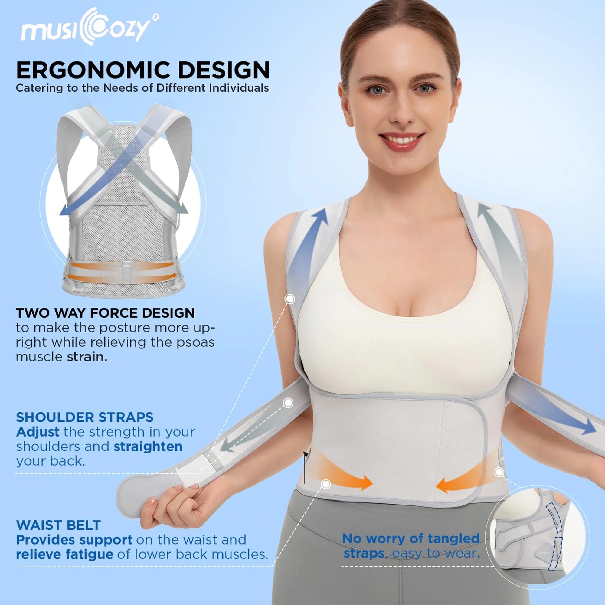 Back Brace Posture Corrector for Women and Men, Back Straightener Posture Corrector, Scoliosis and Hunchback Correction, Back Pain, Spine Corrector, Support, Adjustable Posture Trainer,Small