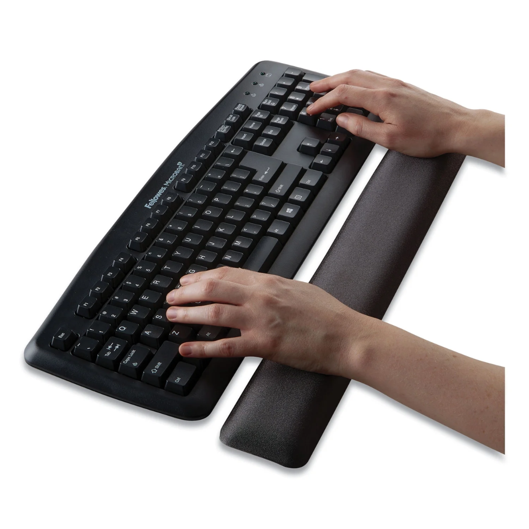 Fellowes Gel Keyboard Wrist Rest, 18.5 x 2.75, Graphite
