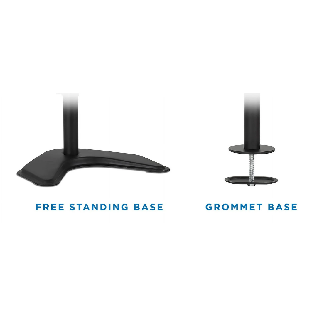 Mount-It! Dual Monitor Desk Stand for 17"-27" Inch Computer Screens, 35 LBS Capacity