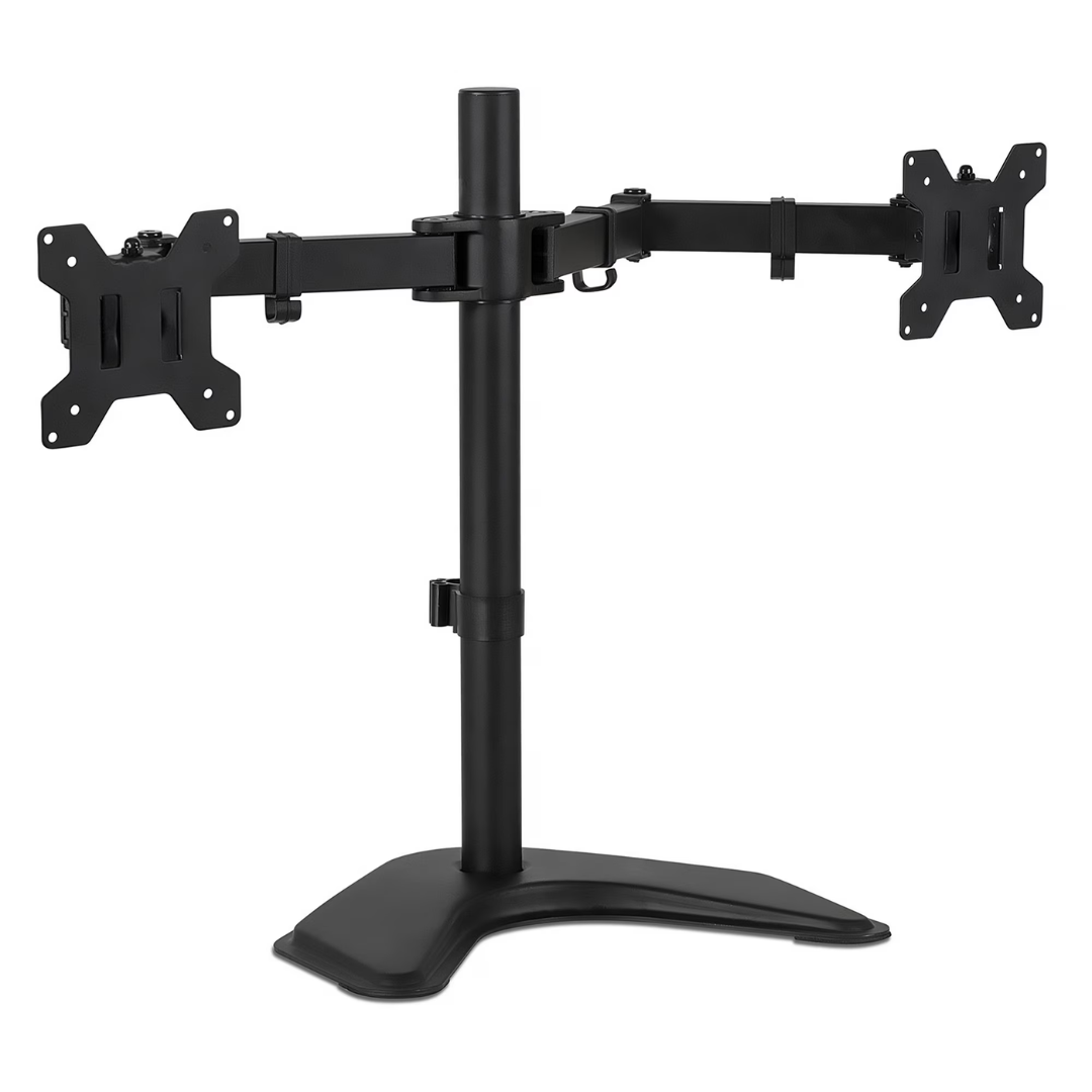 Mount-It! Dual Monitor Desk Stand for 17"-27" Inch Computer Screens, 35 LBS Capacity
