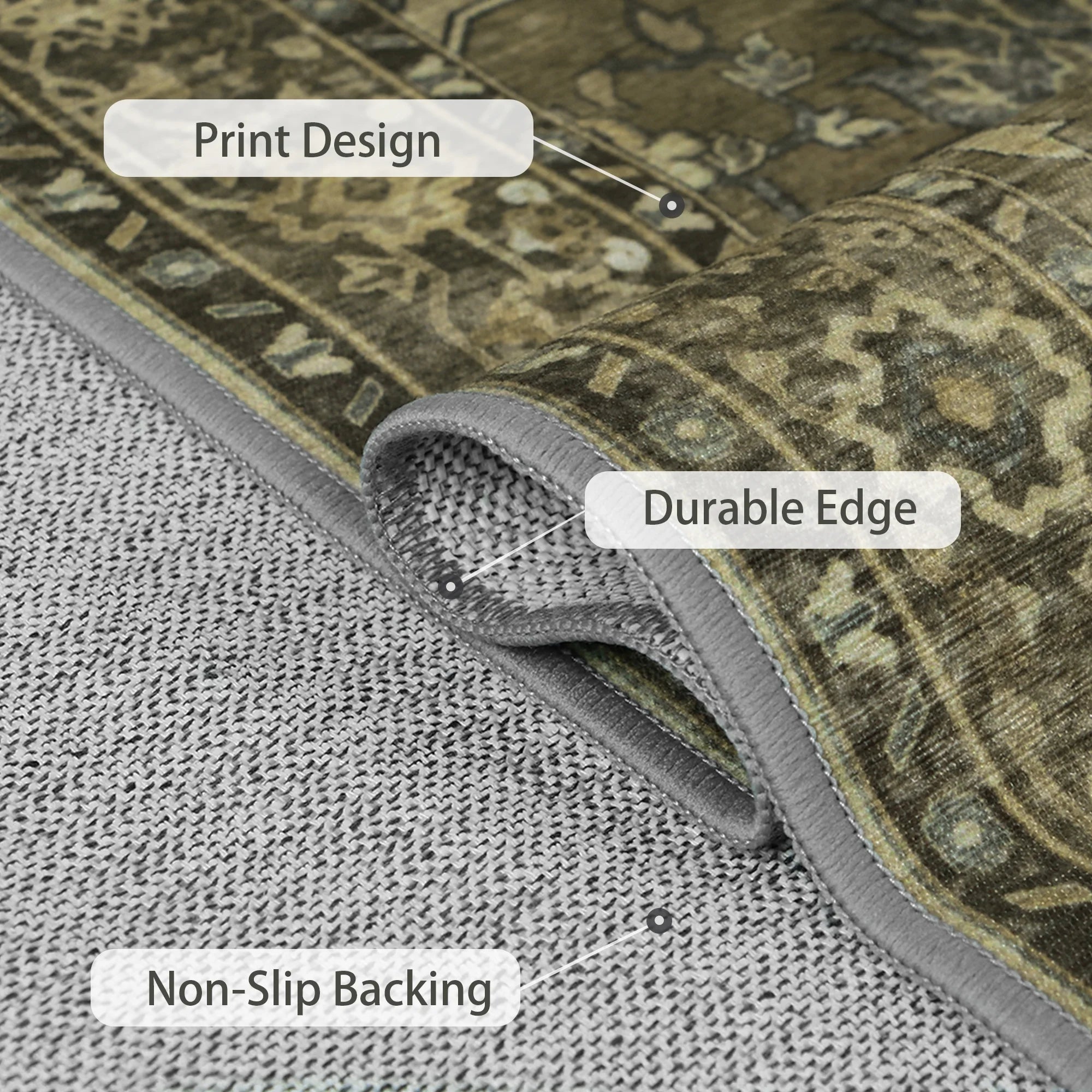 48"X 60" Protective Flooring Office Chair Mat for Hardwood Floor and Tile Floor, Heavy Duty Desk Chair Mat for Carpets, anti Slip Office Floor Mats for Rolling Chairs, Low Pile under Desk Rug