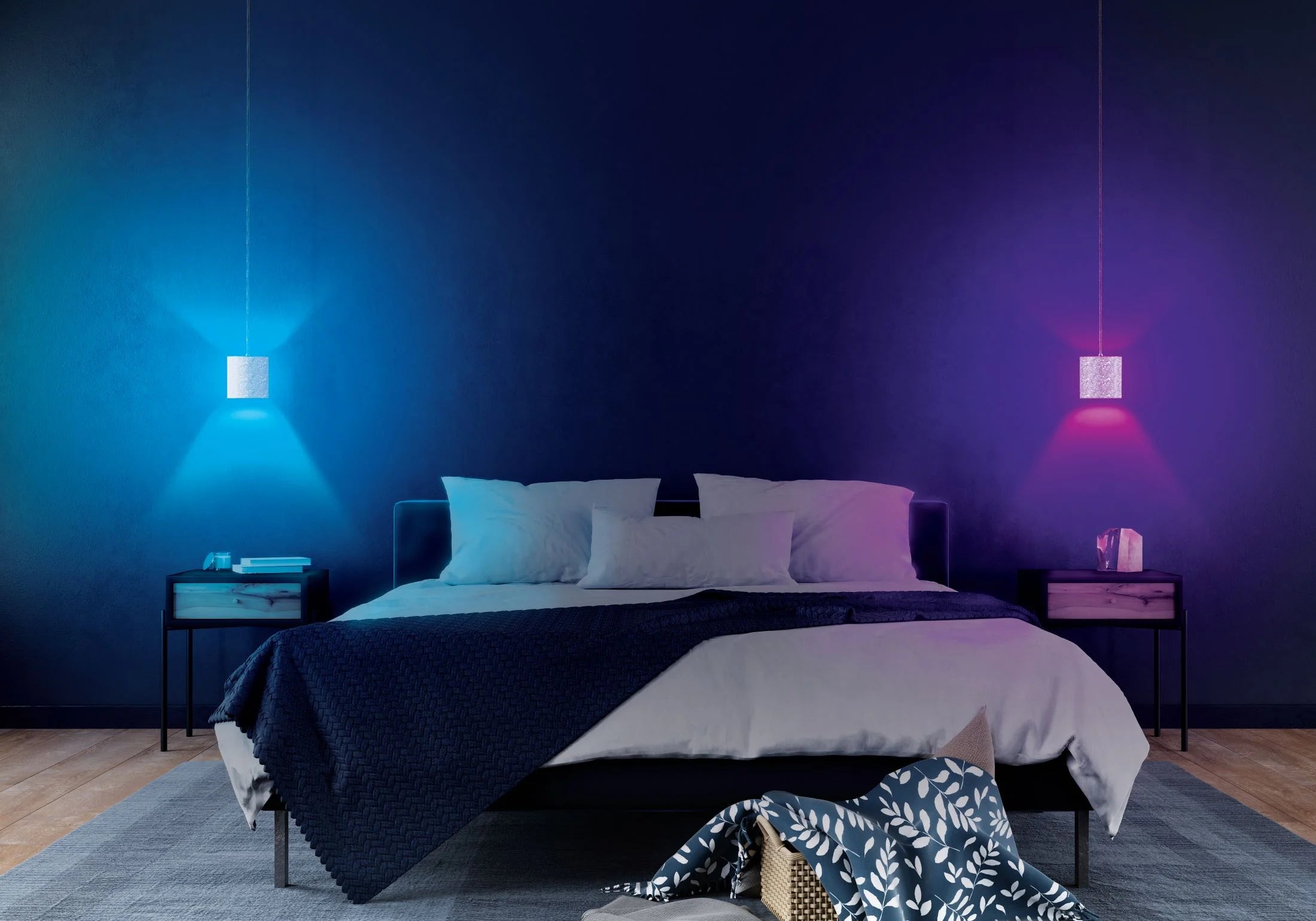 9W Multicolor General Purpose Smart Light Bulbs, Dimmable & App Operated (2 Pack)