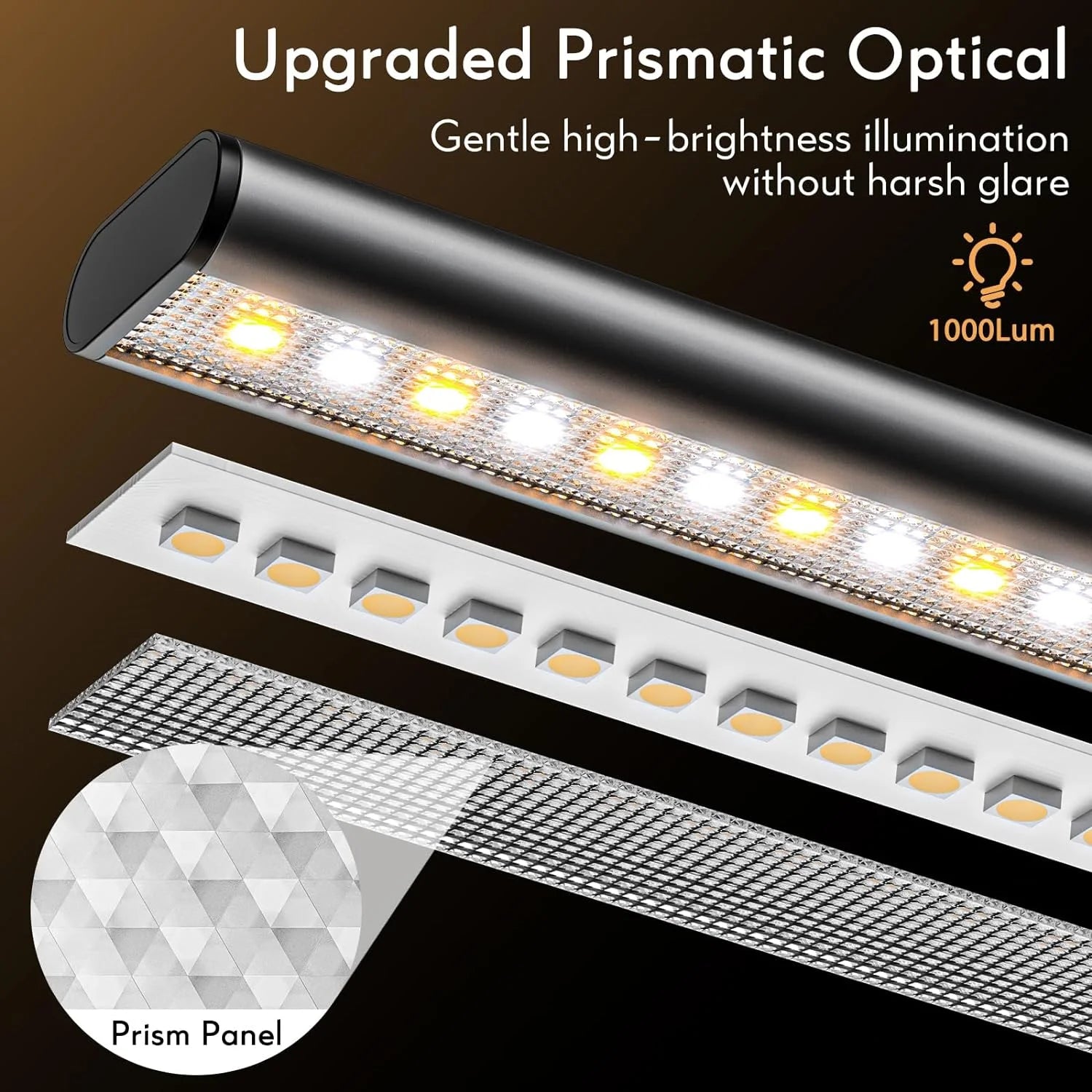 LED Desk Lamp for Home Office, 24W Ultra Wide Double Head Architect Desk Lamp with 25 Lighting Modes, 30.7'' Adjustable Gooseneck Monitor Light for Work Office, Gray