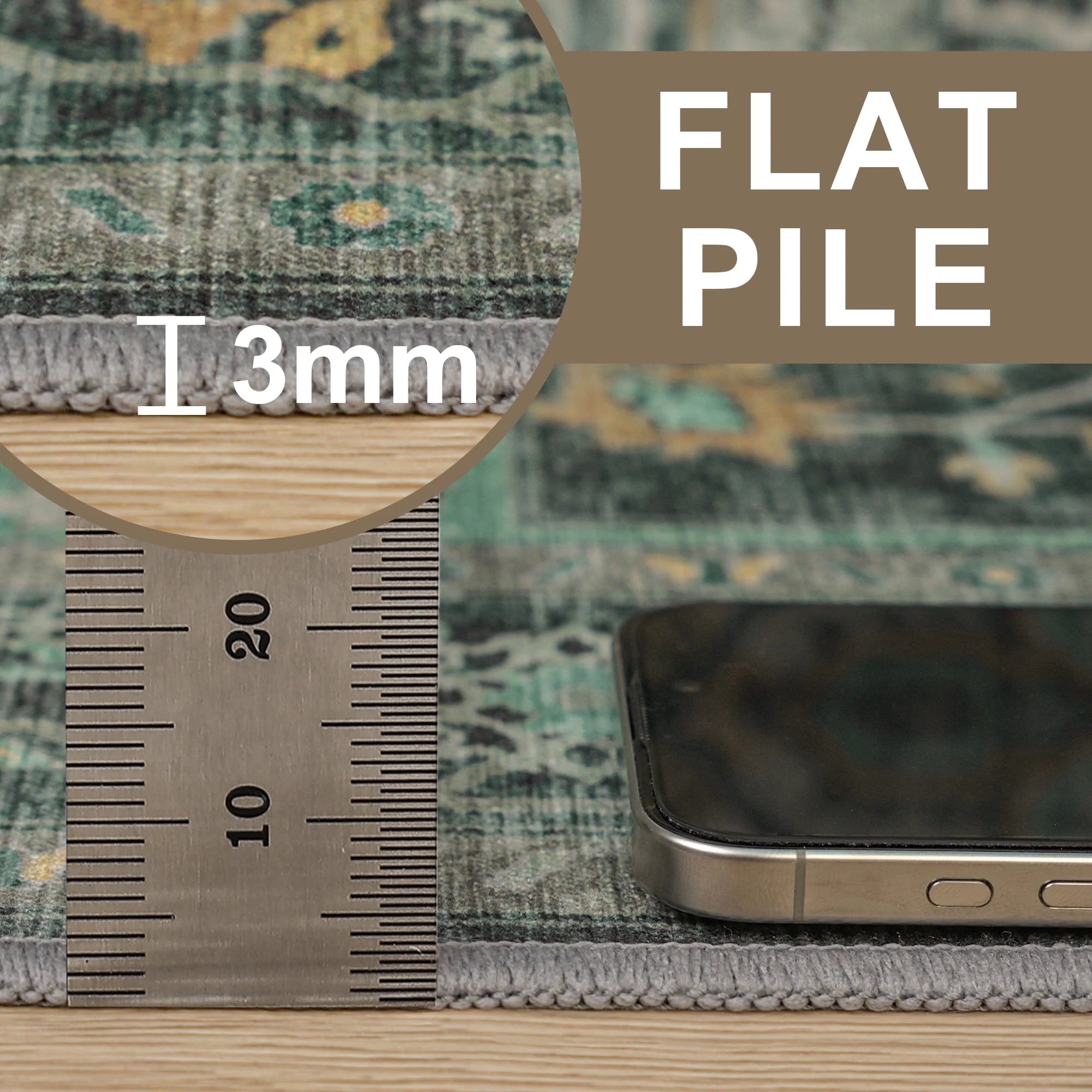 36"X 48" Protective Flooring Office Chair Mat for Hardwood Floor and Tile Floor, Heavy Duty Desk Chair Mat for Carpets, anti Slip Office Floor Mats for Rolling Chairs, Low Pile under Desk Rug