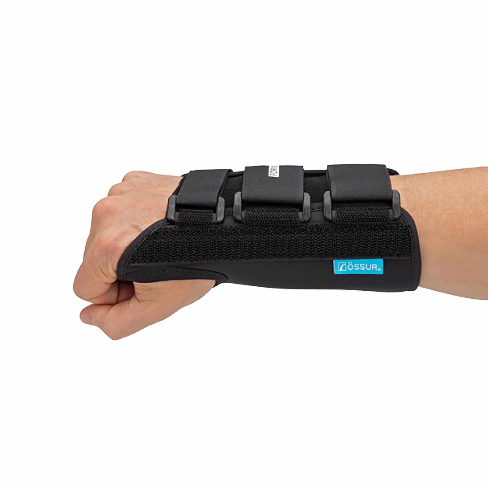 Formfit Black Aluminum / Cotton / Polyester Hook and Loop Strap Wrist Brace for Left Hand 317083