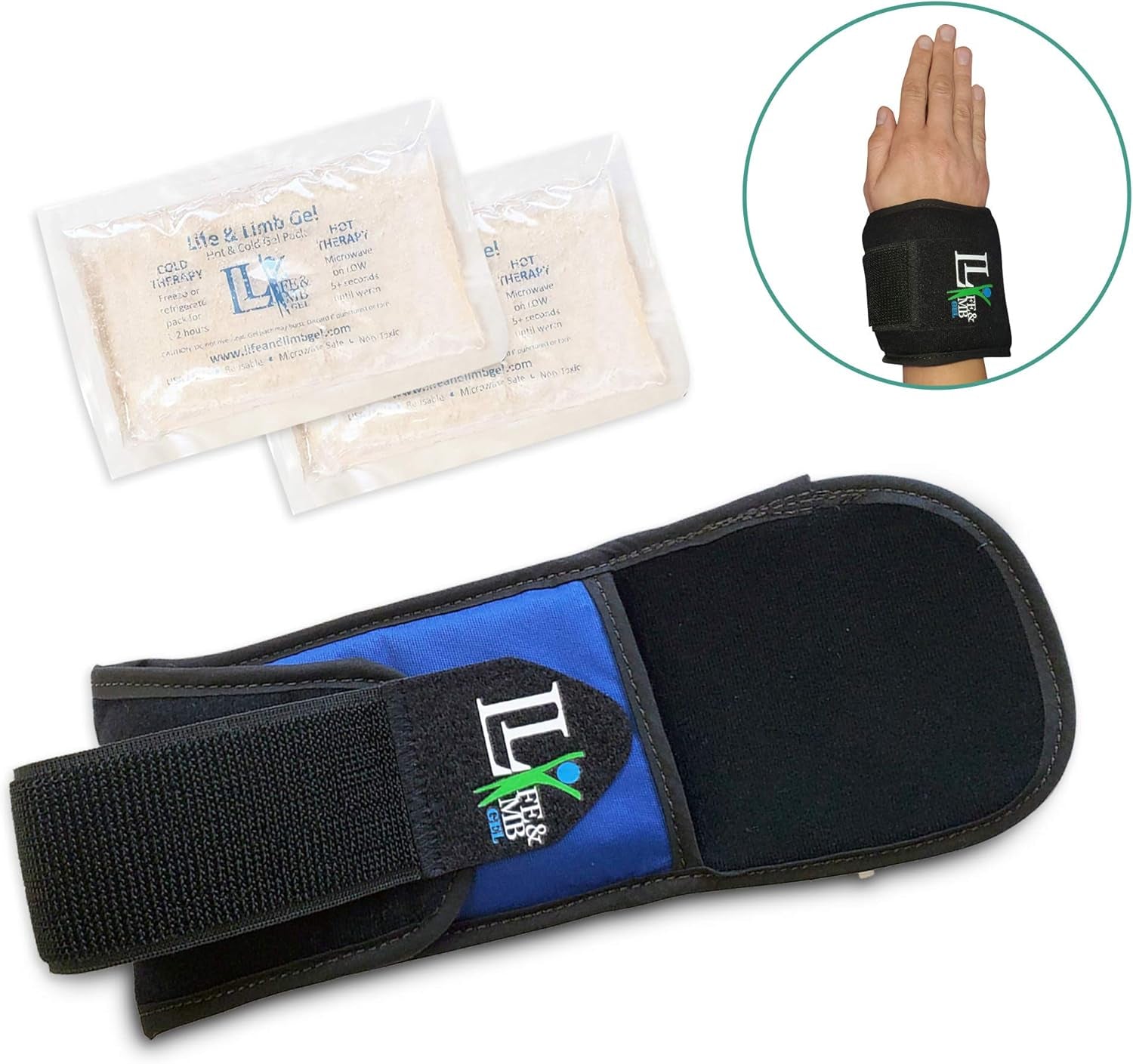 3" X 5" Extra Small Mini Hot and Cold Therapy Compress Gel Wrap Plantar Fasciitis