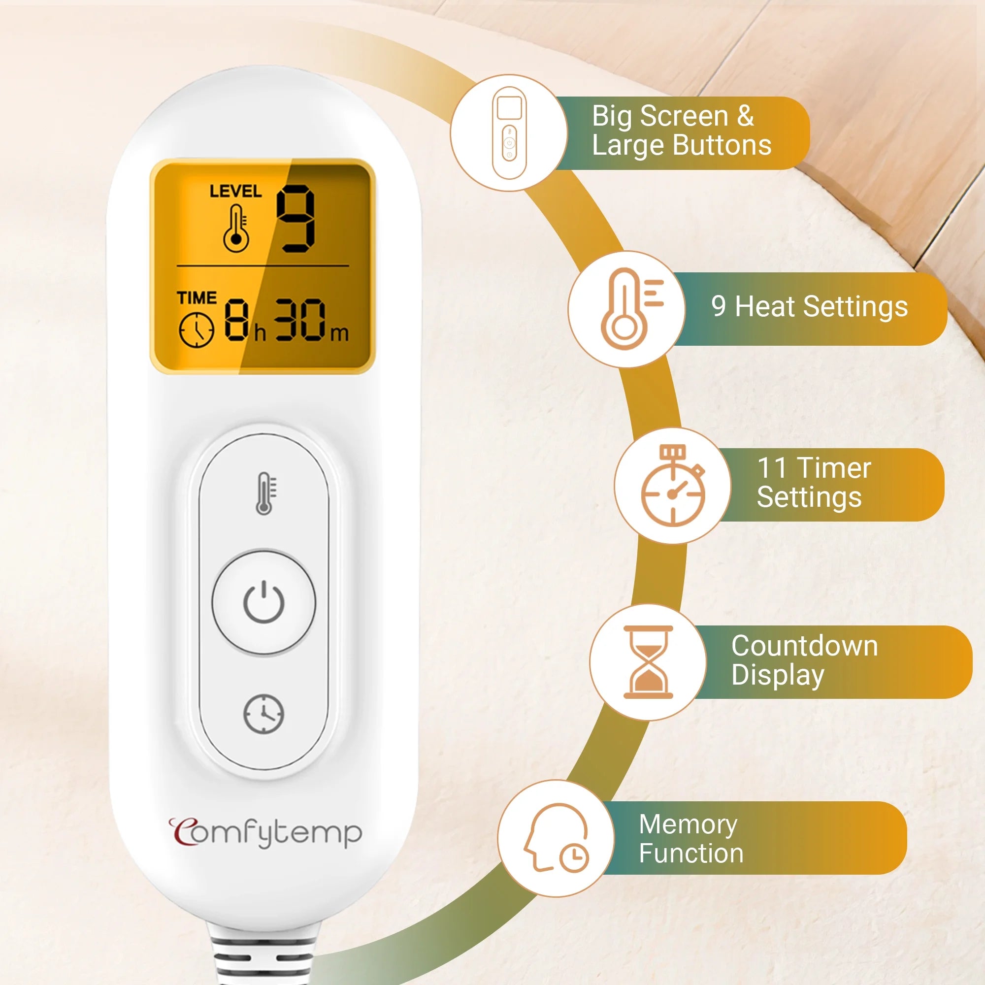 Weighted Heating Pad for Neck and Shoulders, FSA HSA Eligible, 19"X 24", Gray